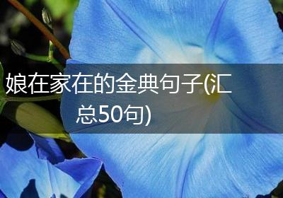 娘在家在的金典句子(汇总50句)