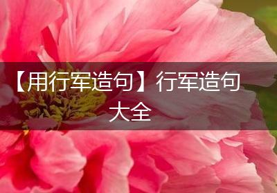 【用行军造句】行军造句大全
