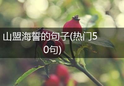 山盟海誓的句子(热门50句)