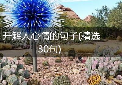 开解人心情的句子(精选30句)