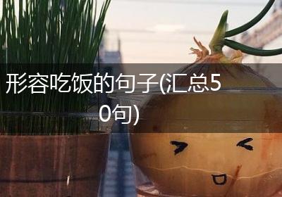 形容吃饭的句子(汇总50句)