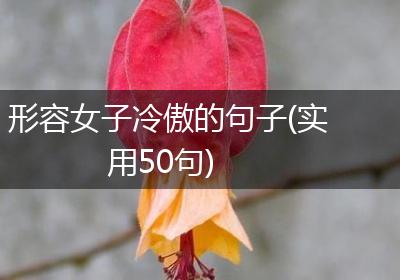 形容女子冷傲的句子(实用50句)