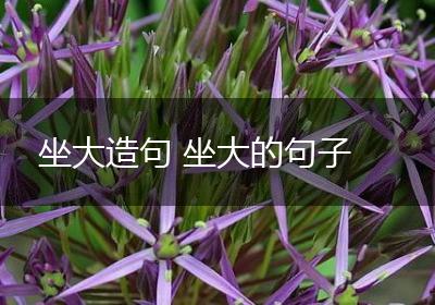 坐大造句 坐大的句子