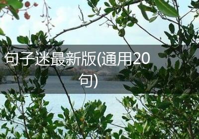 句子迷最新版(通用20句)