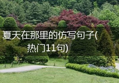 夏天在那里的仿写句子(热门11句)