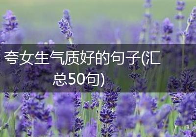 夸女生气质好的句子(汇总50句)