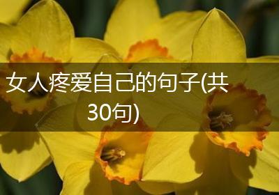 女人疼爱自己的句子(共30句)
