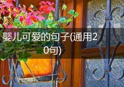 婴儿可爱的句子(通用20句)