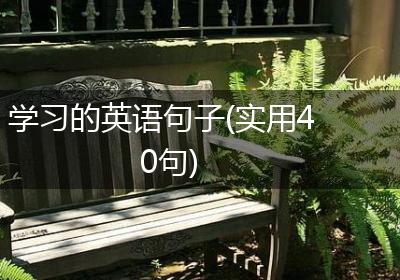 学习的英语句子(实用40句)
