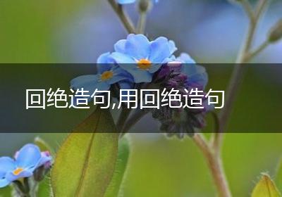 回绝造句,用回绝造句