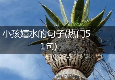 小孩嬉水的句子(热门51句)