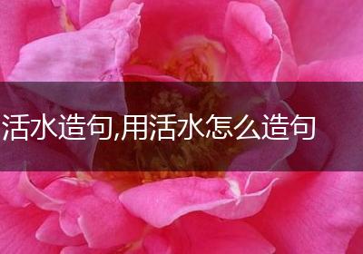 活水造句,用活水怎么造句