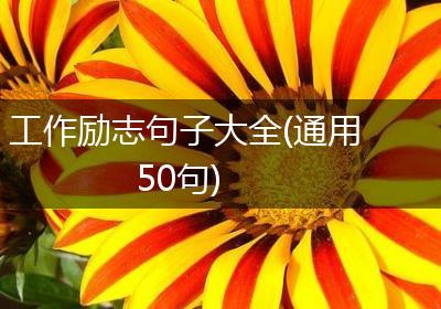 工作励志句子大全(通用50句)