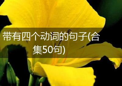带有四个动词的句子(合集50句)
