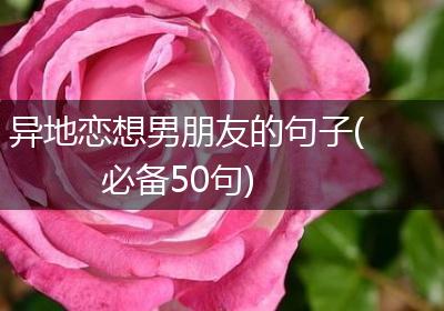 异地恋想男朋友的句子(必备50句)