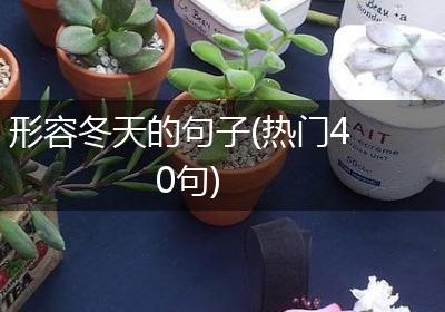 形容冬天的句子(热门40句)