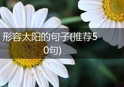 形容太阳的句子(推荐50句)