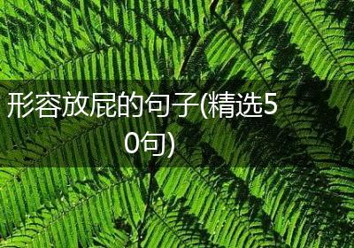 形容放屁的句子(精选50句)