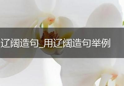 辽阔造句_用辽阔造句举例
