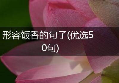 形容饭香的句子(优选50句)