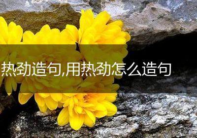 热劲造句,用热劲怎么造句