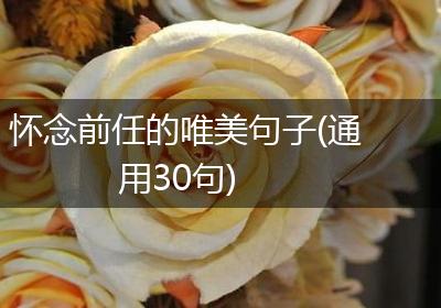 怀念前任的唯美句子(通用30句)