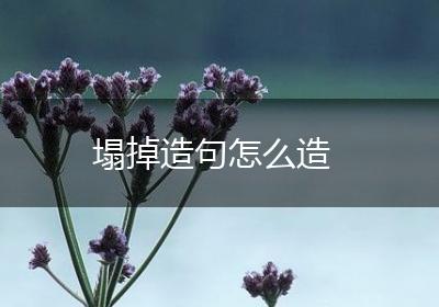 塌掉造句怎么造