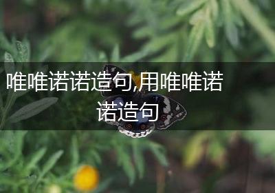 唯唯诺诺造句,用唯唯诺诺造句