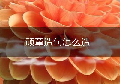 顽童造句怎么造