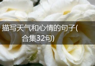 描写天气和心情的句子(合集32句)