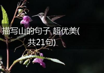 描写山的句子 超优美(共21句)