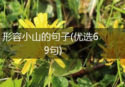 形容小山的句子(优选69句)