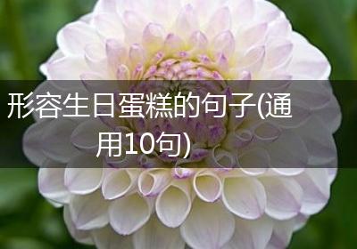 形容生日蛋糕的句子(通用10句)