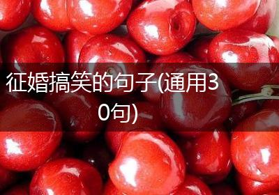 征婚搞笑的句子(通用30句)