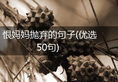 恨妈妈抛弃的句子(优选50句)