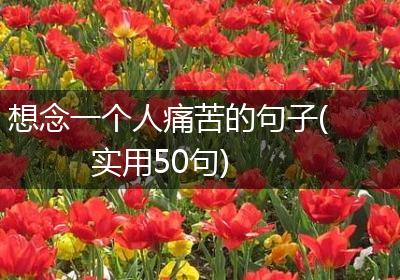 想念一个人痛苦的句子(实用50句)