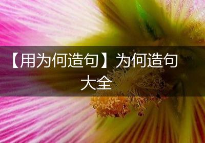 【用为何造句】为何造句大全