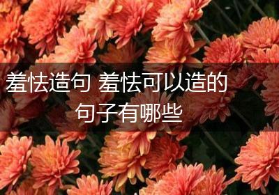 羞怯造句 羞怯可以造的句子有哪些