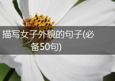 描写女子外貌的句子(必备50句)