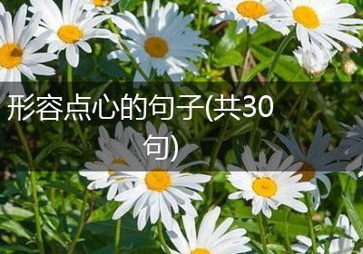 形容点心的句子(共30句)