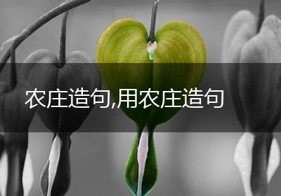 农庄造句,用农庄造句