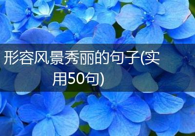形容风景秀丽的句子(实用50句)