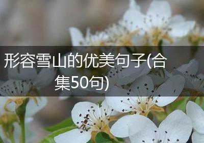 形容雪山的优美句子(合集50句)
