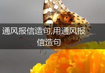 通风报信造句,用通风报信造句