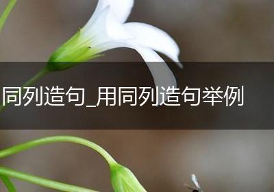 同列造句_用同列造句举例