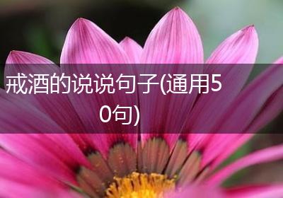 戒酒的说说句子(通用50句)