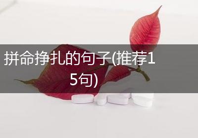 拼命挣扎的句子(推荐15句)