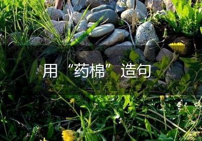 用“药棉”造句