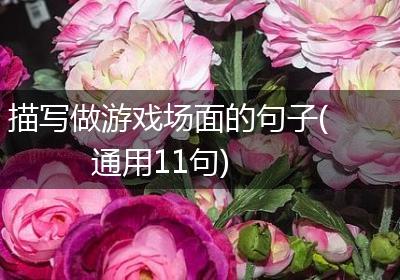 描写做游戏场面的句子(通用11句)