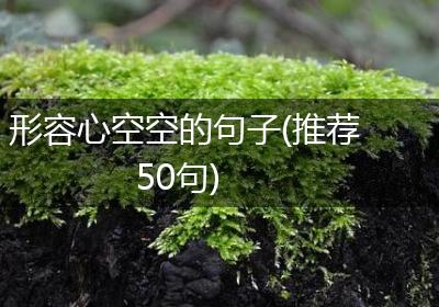 形容心空空的句子(推荐50句)